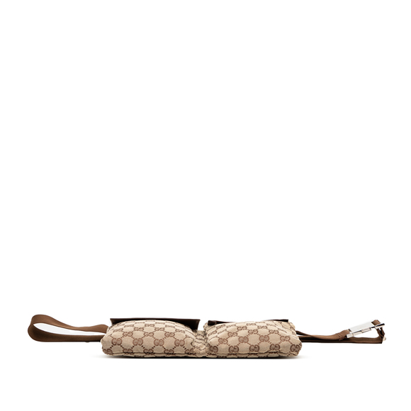 Pre-Loved Gucci GG Canvas Double Pocket Belt Bag - Picture 3 of 9